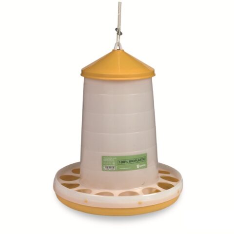 comedor bioplástico para gallinas